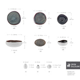 " Karaca Earth Collection Galactic 55-teiliges Tafelservice für 12 Personen – Weiß "