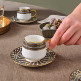 " Karaca Belgin, 6 Person Kaffee Tasse Set, 90 ML "