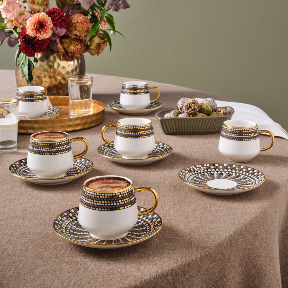 " Karaca Belgin, 6 Person Kaffee Tasse Set, 90 ML "