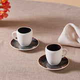 Karaca New White Galactic 100 ml Kaffeetassen-Set für 1 Personen
