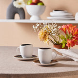 Karaca New White Galactic 100 ml Kaffeetassen-Set für 1 Personen