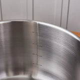 Karaca Elite Edelstahl-Induktions-Kochtopf mit Deckel 28 cm Silber