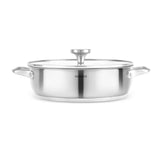 Karaca Elite Edelstahl-Kasserolle Flach 26 cm 34 L