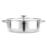 Karaca Elite Edelstahl-Kasserolle Flach 30 cm 60 L