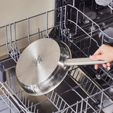 Karaca Elite Edelstahl-Induktions-Bratpfanne 24 cm Silber