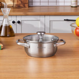 Karaca Elite Edelstahl-Kasserolle Flach 16 cm