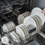" Karaca Forever Bone China New Olio 53-teiliges Tafelservice für 12 Personen, Weiß "