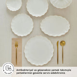 " Karaca Fine Pearl Extra Shell 55-teiliges 12-Personen Geschirrset Gold "