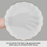 " Karaca Fine Pearl Extra Shell 55-teiliges 12-Personen Geschirrset Gold "