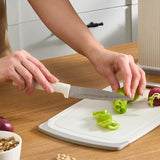 " Karaca Massimo Messer, Servierbesteck und Schneidebrett-Set, Creme "