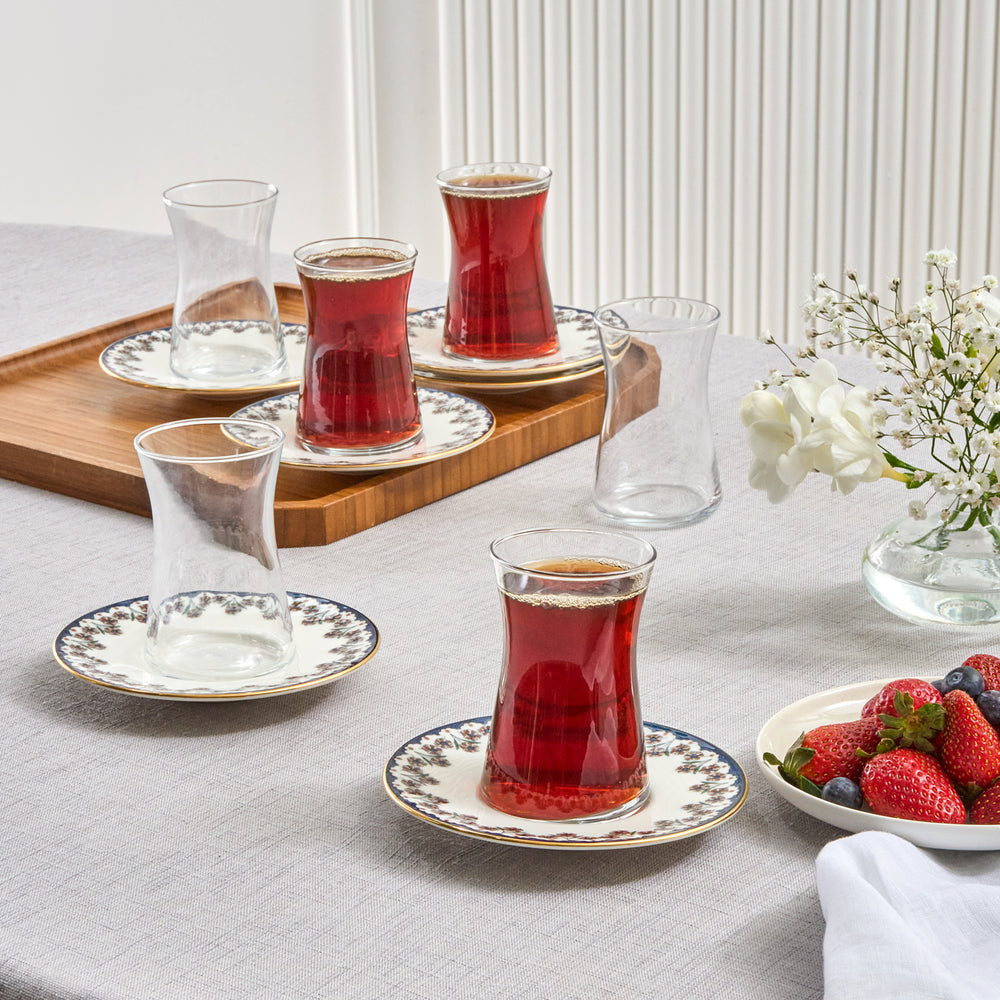 " Karaca Florus 12-teiliges Teeservice für 6 Personen "