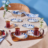 Karaca Belem Marineblau 12-teiliges Teeglas-Set