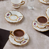 Karaca Royal Bone Elizabeth Kaffeetassenset für 6 Personen 90 ml