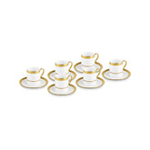 " Karaca Royal Bone Victoria Kaffeetassenset für 6 Personen, 90 ml "