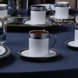 Karaca Royal Bone Kate Kaffeetassenset für 6 Personen 90 ml