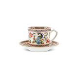 Karaca Yasemen 12-teiliges Bone China Espresso Türkisch-Kaffeetassen-Set für 6 Personen 80 ml Mehrfarbig
