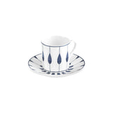 Karaca Ahenk 12-teiliges Bone China Espresso Türkisch-Kaffeetassen-Set für 6 Personen 80 ml Mehrfarbig
