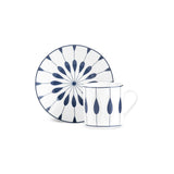Karaca Ahenk 12-teiliges Bone China Espresso Türkisch-Kaffeetassen-Set für 6 Personen 80 ml Mehrfarbig