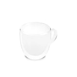 Karaca Olivier 6-teiliges doppelwandiges Espresso- und türkisches Kaffeetassen-Set für 6 Personen 80 ml klar