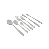 Karaca Rebellion 84-teiliges Edelstahl-Besteckset für 12 Personen Silber