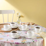 Karaca Anna Embossed Teetassen-Set für 6 Personen 220 ml