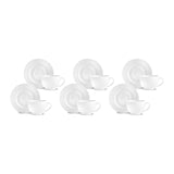 Karaca Nina Embossed Teetassen-Set für 6 Personen 220 ml