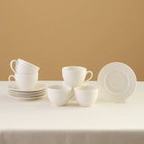 Karaca Nina Embossed Teetassen-Set für 6 Personen 220 ml
