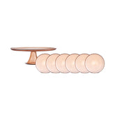 Karaca Juliet Mocha Mousse 7-teiliges Kuchen-Set für 6 Personen