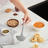 Karaca Silva Silikon Schöpflöffel 32 cm Grau