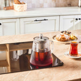 Karaca Lumira Borosilikat Glas Teekanne 1200 ml