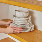 Karaca Bloom 24-teiliges Bone China Tafelservice für 6 Personen Weiss