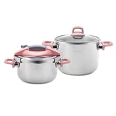 " Karaca Perfect Pink 4+6 Liter Schnellkochtopf-Set "