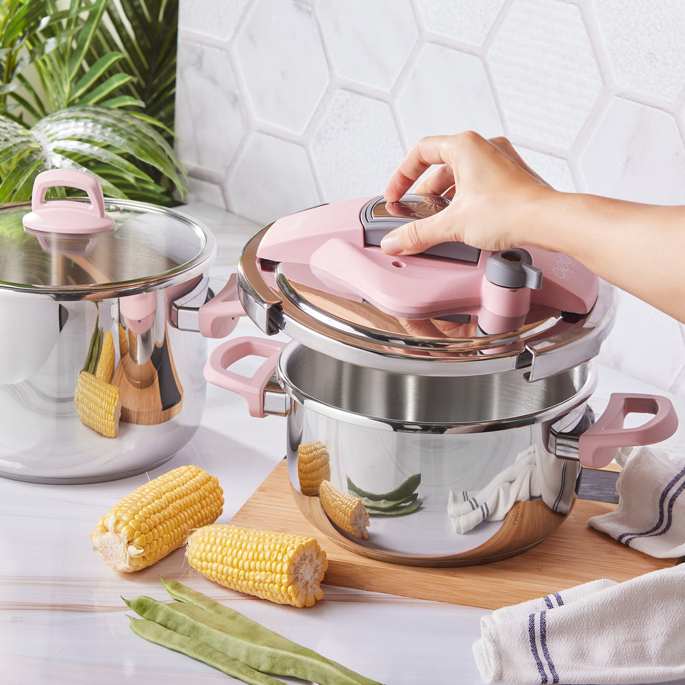 " Karaca Perfect Pink 4+6 Liter Schnellkochtopf-Set "