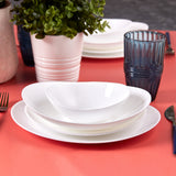 " Karaca White Pure Opal Glas Tafelservice 24-teilig für 6 Personen "