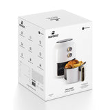 " Karaca Multifry Weiß Heißluftfritteuse Ölfreie Fritteuse, 3.5L, 1300W "