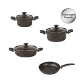 " Karaca Biogranit Black Gold 7-teiliges Topfset "