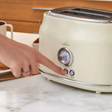 " Karaca Retro Cremefarbenes Toaster "
