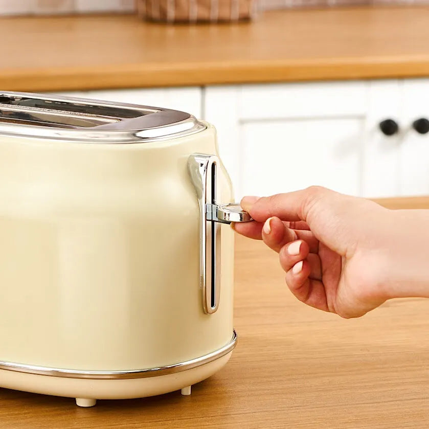 " Karaca Retro Cremefarbenes Toaster "