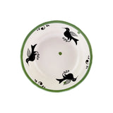 " Karaca Paye Seldschuken-Serie tiefe Schüssel mit Vogelmotiv V1 24 cm "