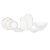 " Karaca Stream Bone New Saturn 59-Teiliges 12-Personen Geschirrset Gold "