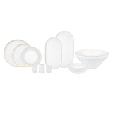 " Karaca Stream Bone New Saturn 59-Teiliges 12-Personen Geschirrset Gold "