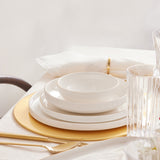 " Karaca Stream Bone New Saturn 59-Teiliges 12-Personen Geschirrset Gold "
