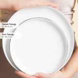 " Karaca Stream Bone New Saturn 59-Teiliges 12-Personen Geschirrset Gold "