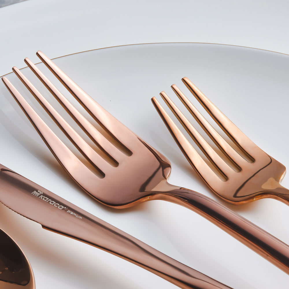" Karaca Jupiter Rosegold 60 Teile 12 Person Boxed Cutlery Set "