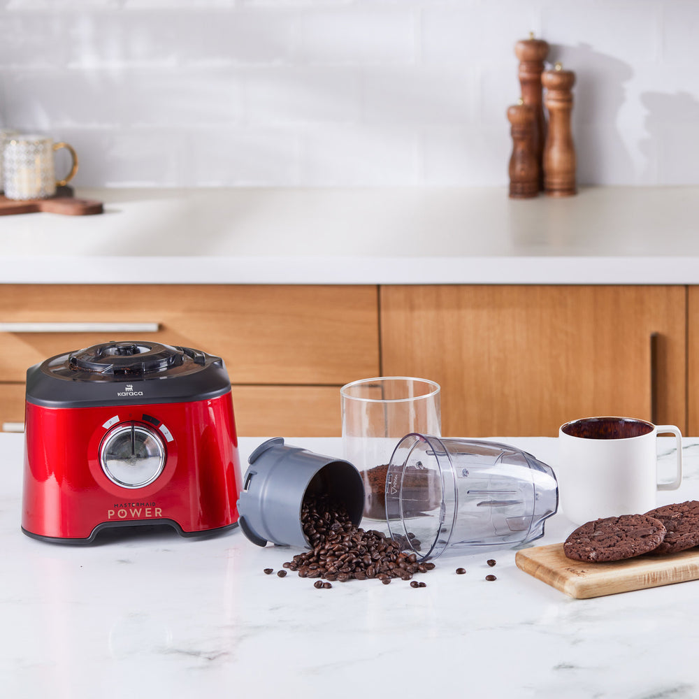 " Karaca Mastermaid Power Max 11 in 1 Küchenroboter Imperial Rot 2500 W "