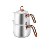 " Karaca Urban Induktion Basis Midi Teekanne Set, Rosegold "