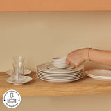 Karaca Artiste Bone China 20-teiliges Tafelservice für 6 Personen Weiß
