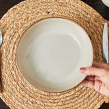 Karaca Aria Reactive Glaze Tiefer Teller 20 cm Beige
