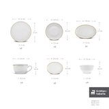 Karaca Elegance Bone Marcelo 26-Teiliges 6-Personen Frühstücksset Gold