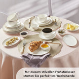 Karaca Elegance Bone Marcelo 26-Teiliges 6-Personen Frühstücksset Gold